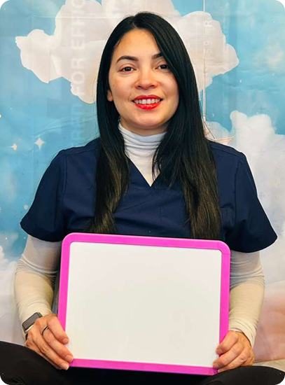 Teacher Jeny Quintanilla, owner and program director of Amiguitos Daycare